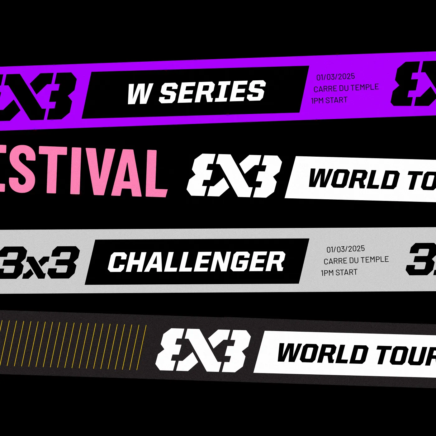 FIBA 3x3 branding system design
